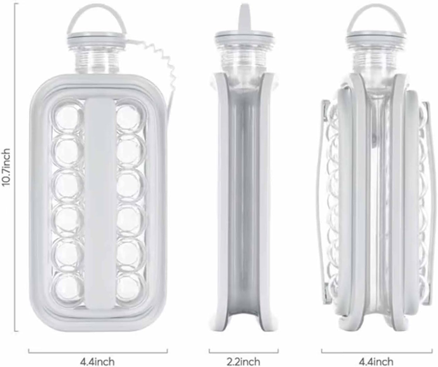 2-in-1 Ice Hockey Mold Kettle – Ice Cube Mold & Water Bottle