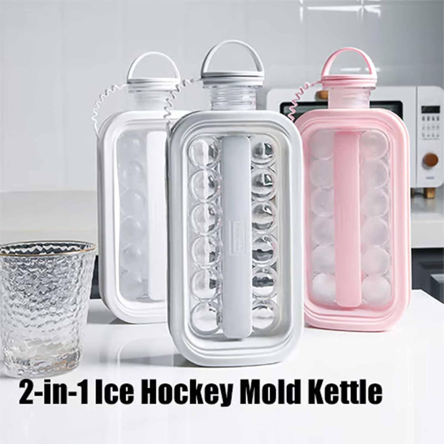 2-in-1 Ice Hockey Mold Kettle – Ice Cube Mold & Water Bottle
