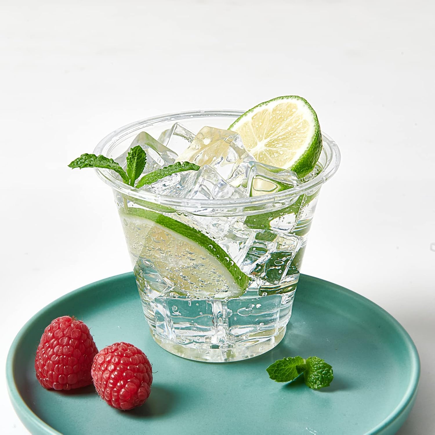 Turbo Bee 9oz Clear Plastic Cups – 300-Pack Disposable Party Cups